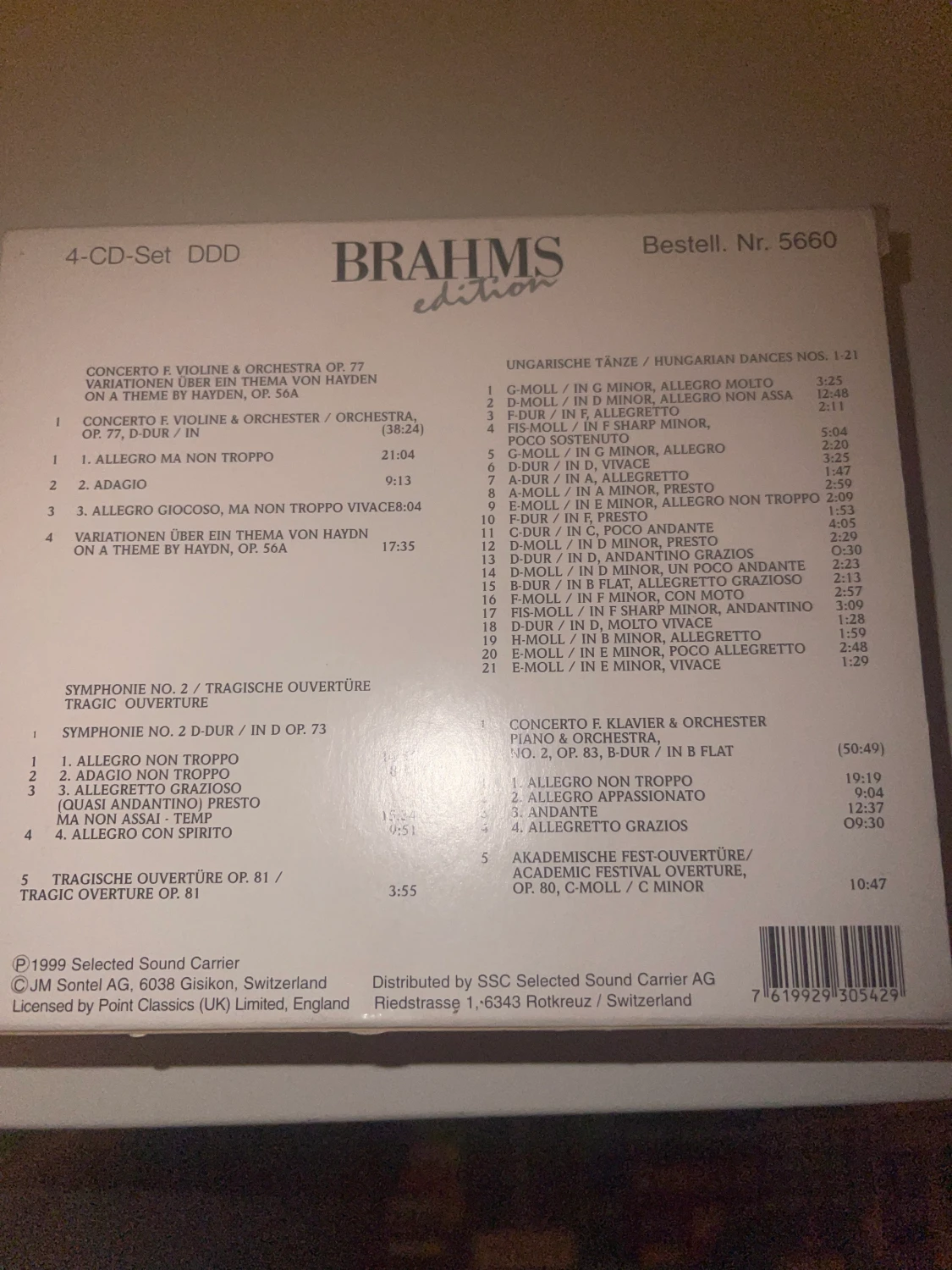 Brahms edition, klassisk musik, cd - 90
