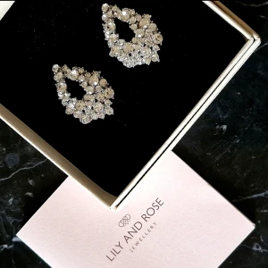 Lily and Rose Alice earrings - Crystal (NYA) - Helt NYA Alice örhängen "Crystal" från Lily and Rose. Örhängena har mångfacetterade Swarovski-kristaller som reflekterar ljuset vackert. Bär dem för att lägga till diskret elegans till vardagslooken eller för extra bling på fest.