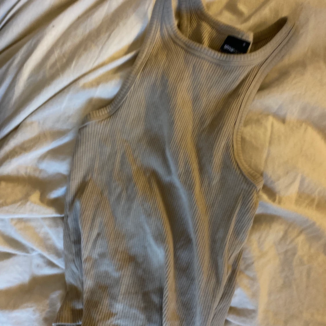 Beige Linne Shein - 90