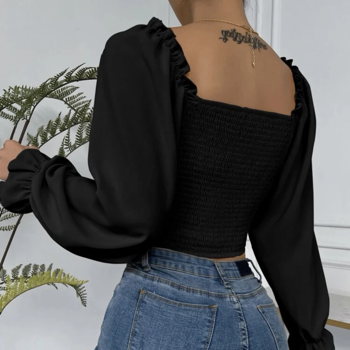 Svart topp från SHEIN  - 90