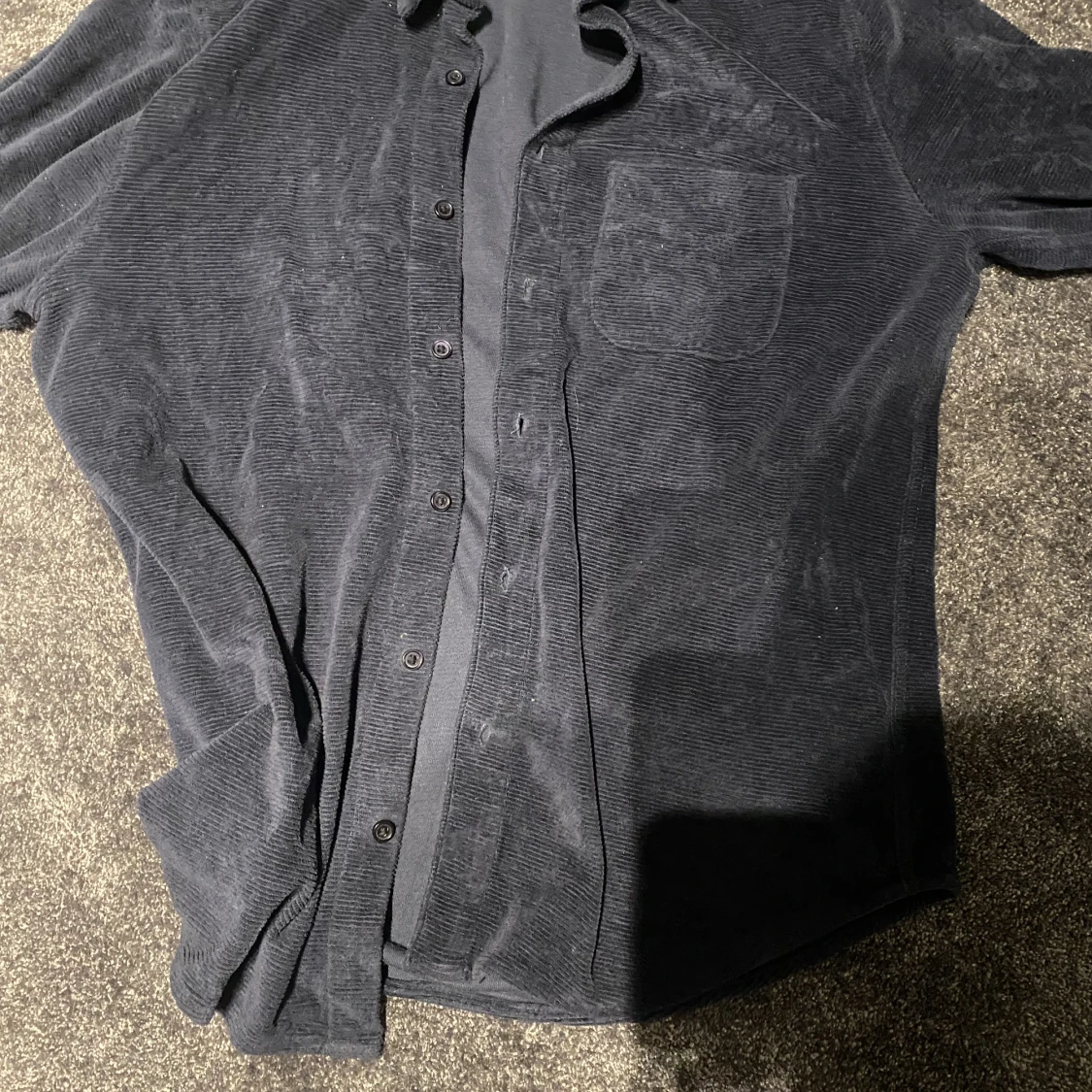 Frottéskjorta räfflad