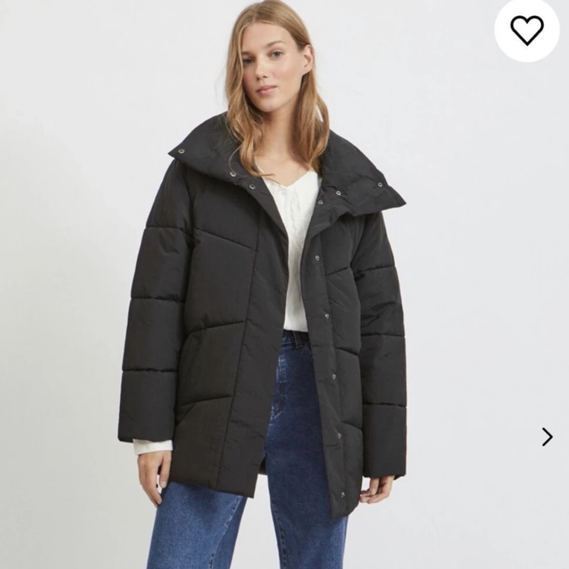 Svart dunjacka  - 91