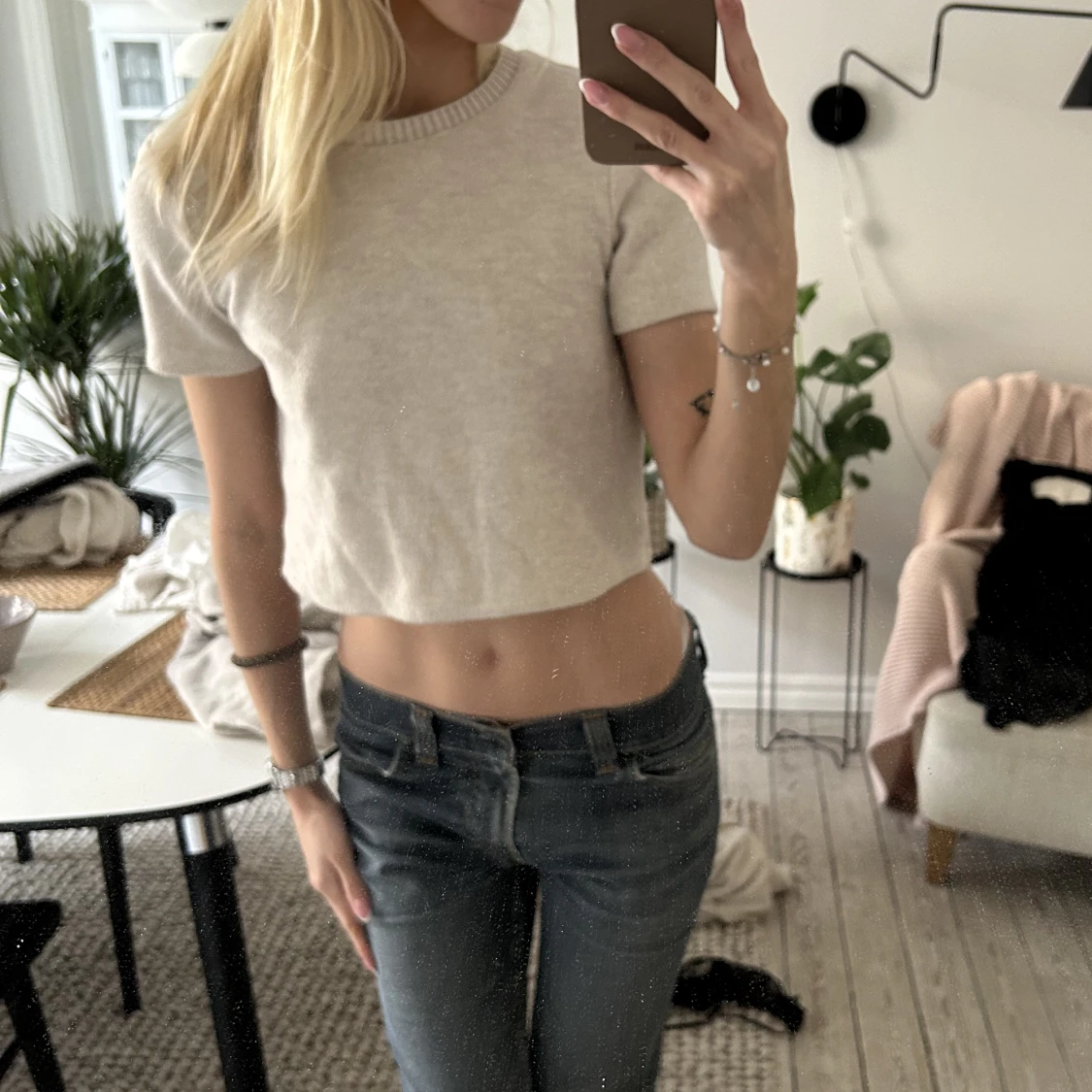 Stickad t-shirt - 91