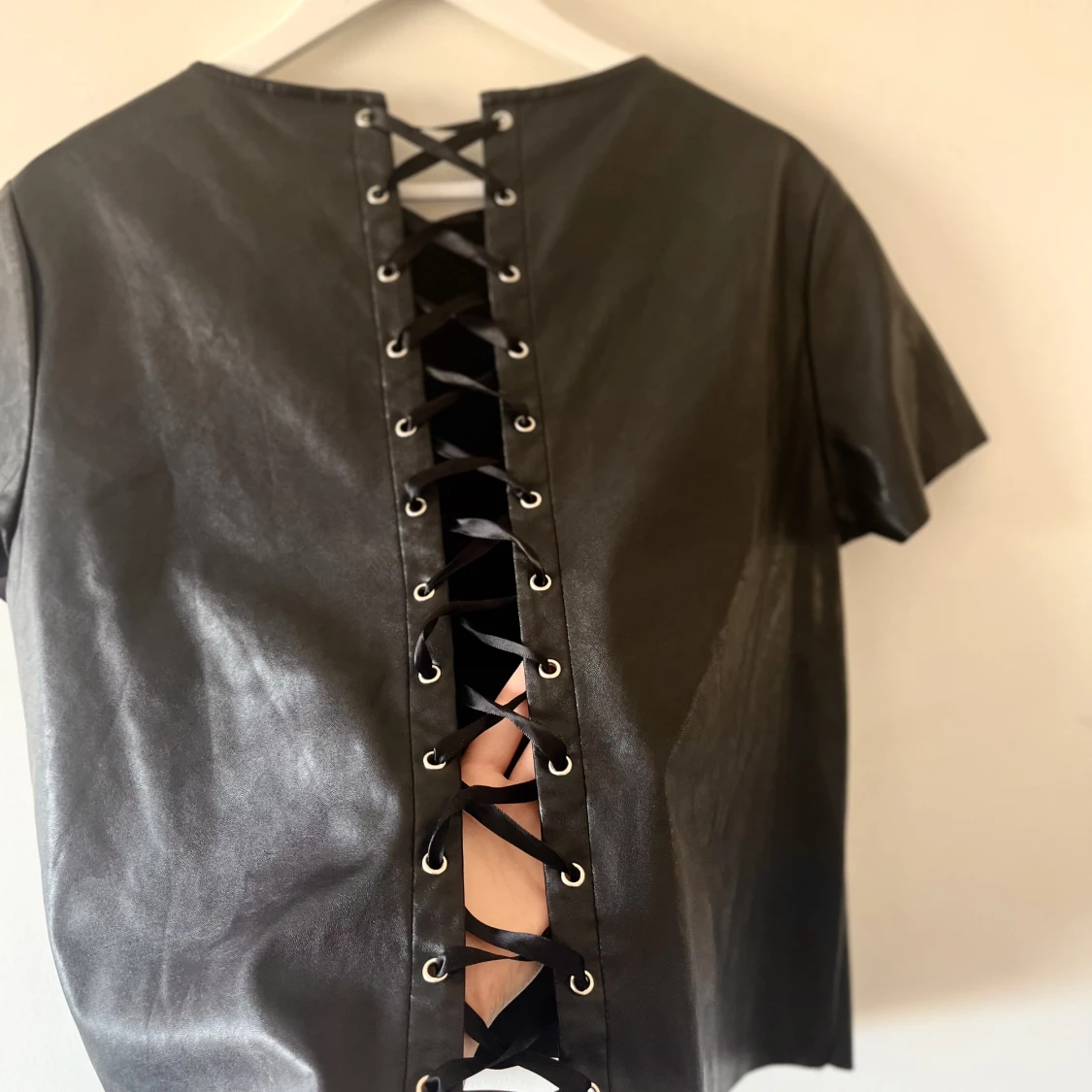 Cool läder t-shirt - 91