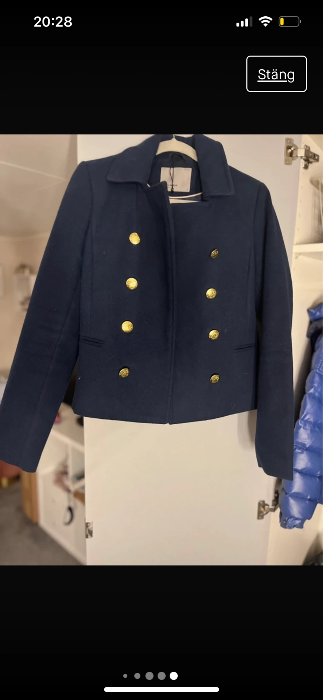 Mörkblå kappa - 90