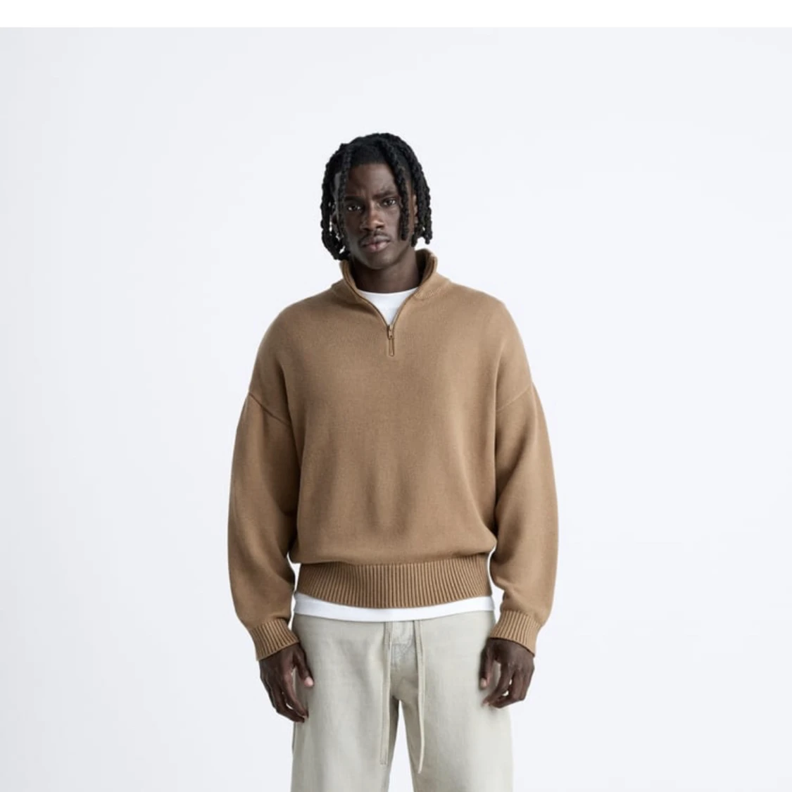 Zara beige half zip - 90