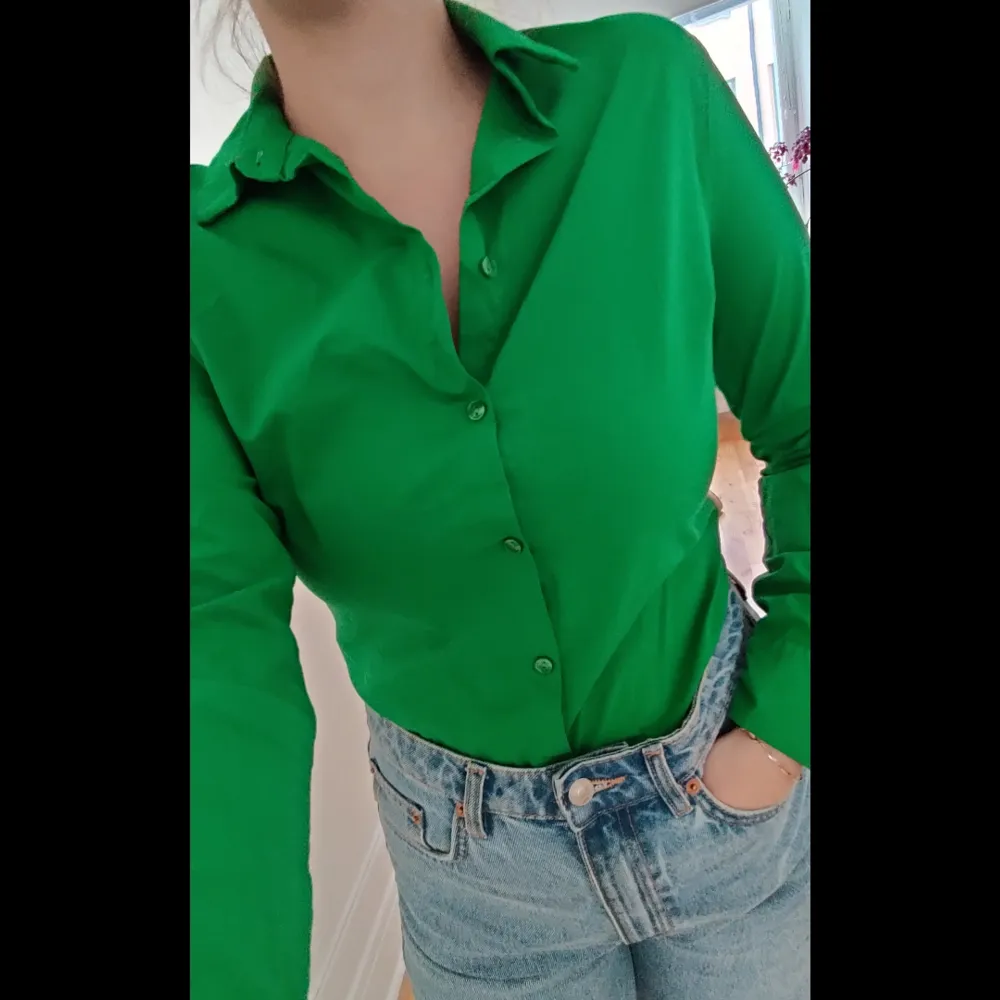 🌷somrig grön skjorta 🌷strl 38 🌷Inget att anmärka på kvalitet. Skjortor.