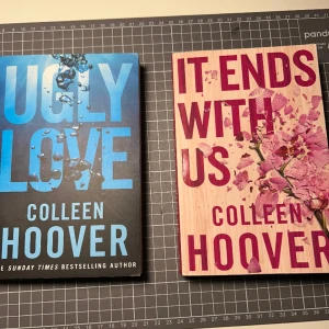 colleen hoover böcker - dom populära böckerna ”ugly love” och ”it ends with us”. Inga skador, säljer då de bara tar upp plats