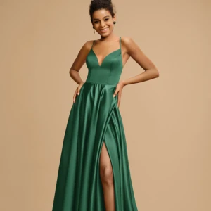 Balklänning - Jättefin balklänning från jj’s dresshouse som aldrig kom till användning… Nypris 1200+ frakter osv, tredje och första bilden är lånad❤️ storlek 32/34, går att spänna åt ganska mycket! Champagne färgad!