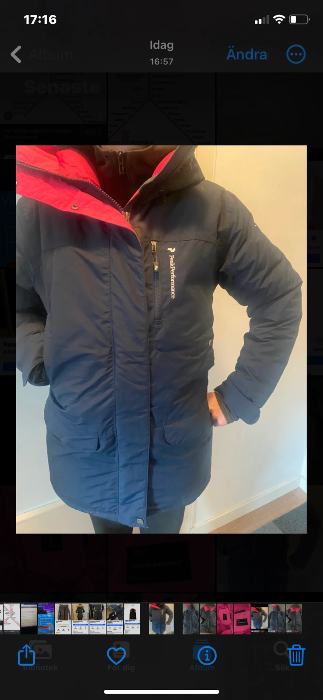 Lång Peak performance vinter jacka  - 91