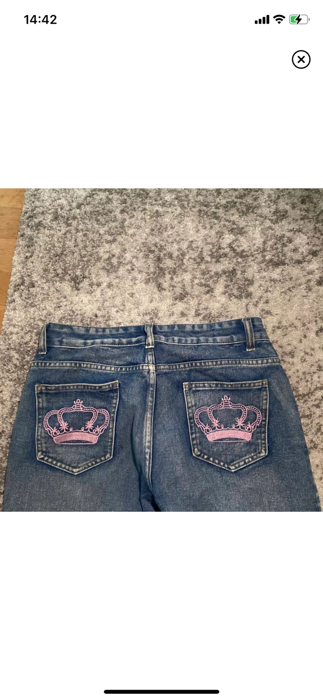 Jeans med tryck - 90