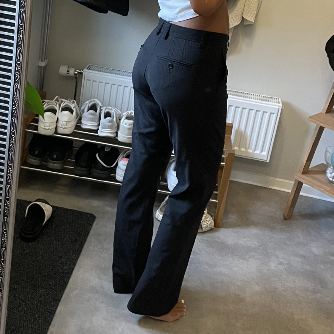 Lågmidjade kostymbyxor  - 90