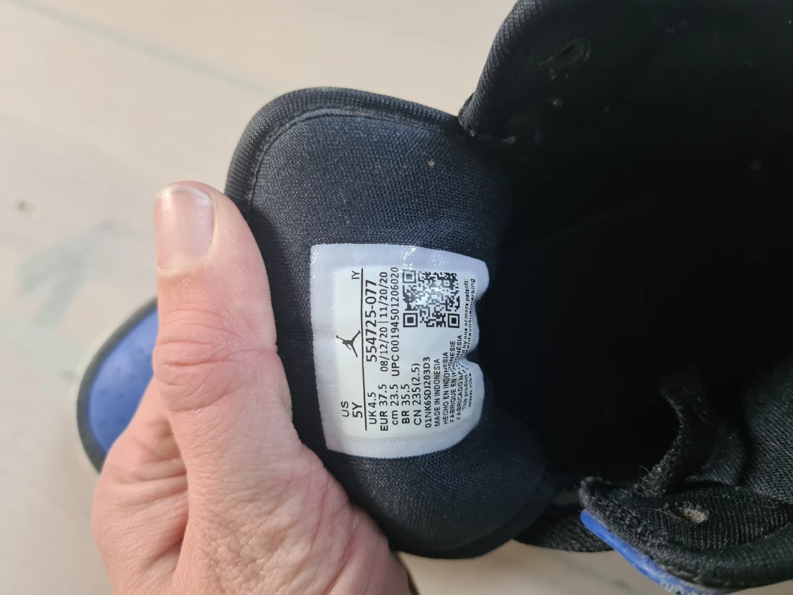 Nike Air Jordan1 mid hype Royal Blue 2020 Gs  - 90