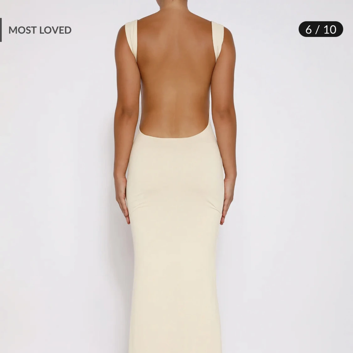 Open back klänning  - 90