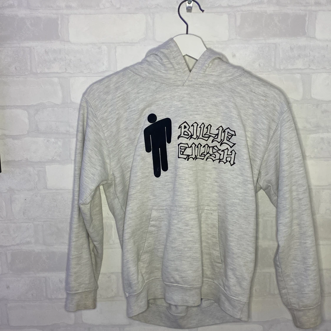 Grå/svart Billie Elish hoodie!