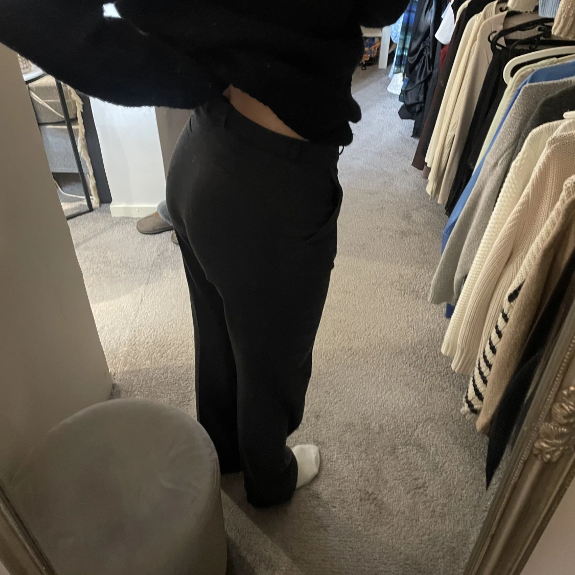 Lågmidjade kostymbyxor  - 90