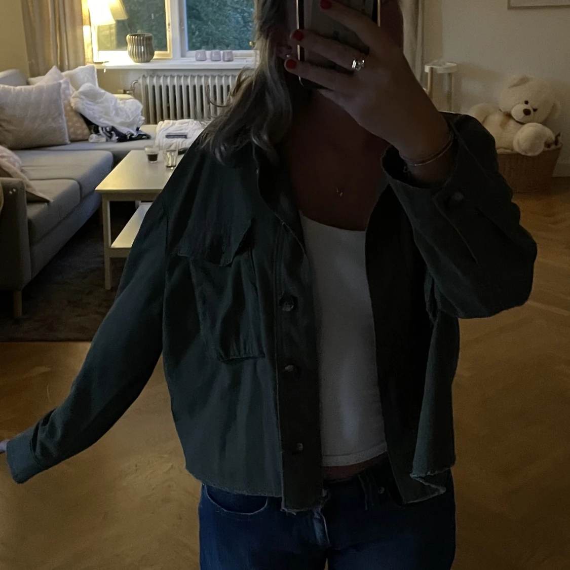 Militärgrön jacka  - 90