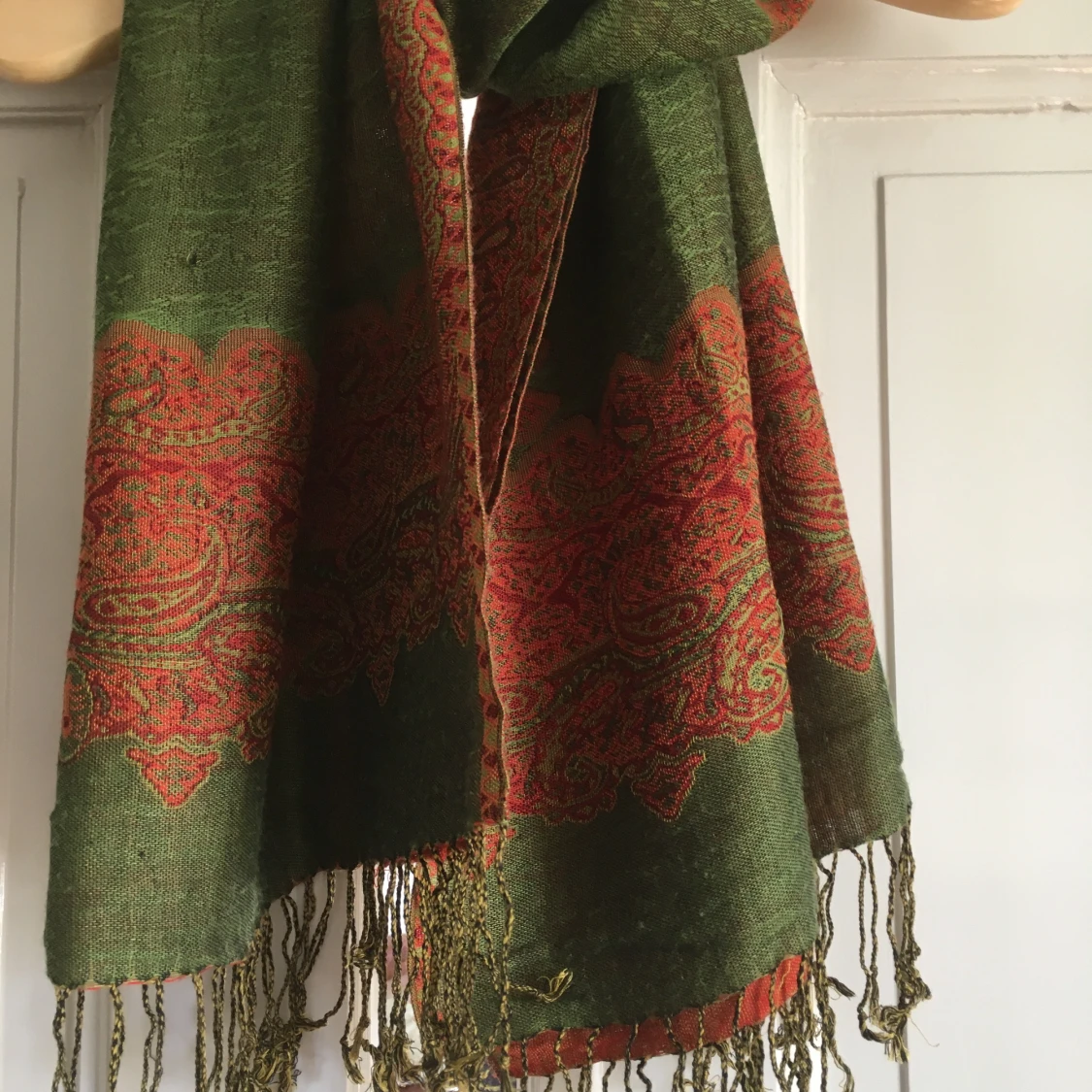 Halsduk med fransar Vintage Cashmere - 91