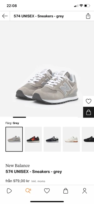 New balance 574 - Säljer då dom är lite för små för mig. Väldigt fint skick! De är små i storleken så skulle säga att dom snarare passar en storlek 38. 