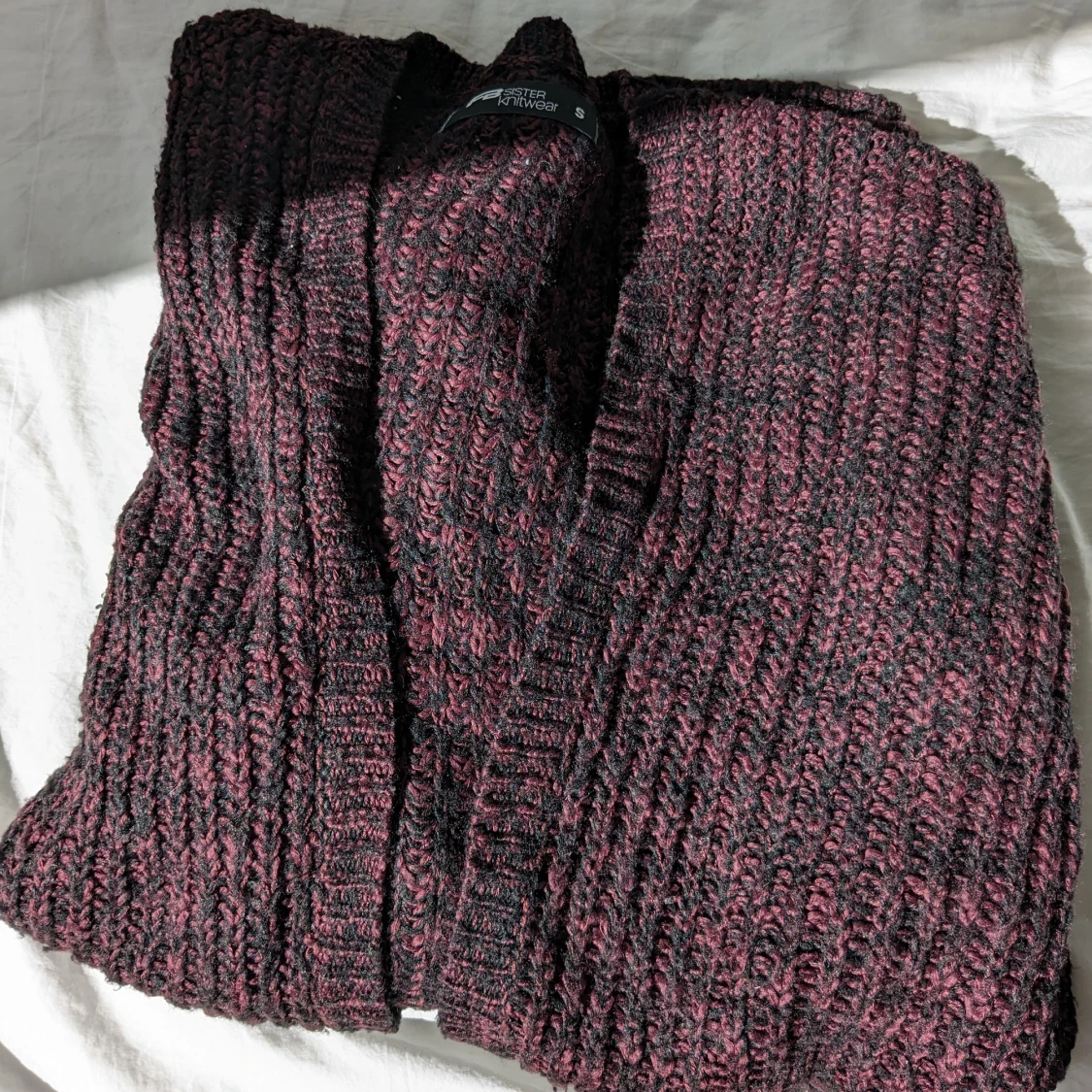 Lång stickad kofta - 90