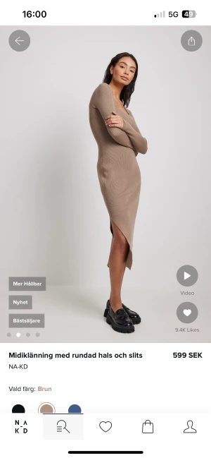 NA-KD Klänning  - Superfin klänning som tyvärr inte kommer till användning 😓  Använd fåtal gånger! 🩷🩷