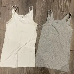 Två linnen från H&M, ett vitt och ett grått, 170. 30kr styck