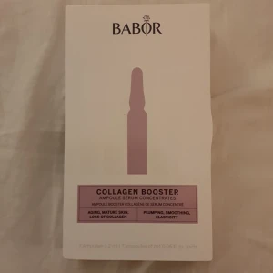 Babor collagen booster ny/oöppnad  - Babor collagen booster innehåller 7ampuller Ampuller exklusiv hudvård - hjärtat av BABORs hudvårdsritualer. Engångsdoser fullspäckade med småmolekylära ingredienser mer aktivt än serum kollagenboost ger volym&fylligare inifrån, spänst, fasthet antiage 170