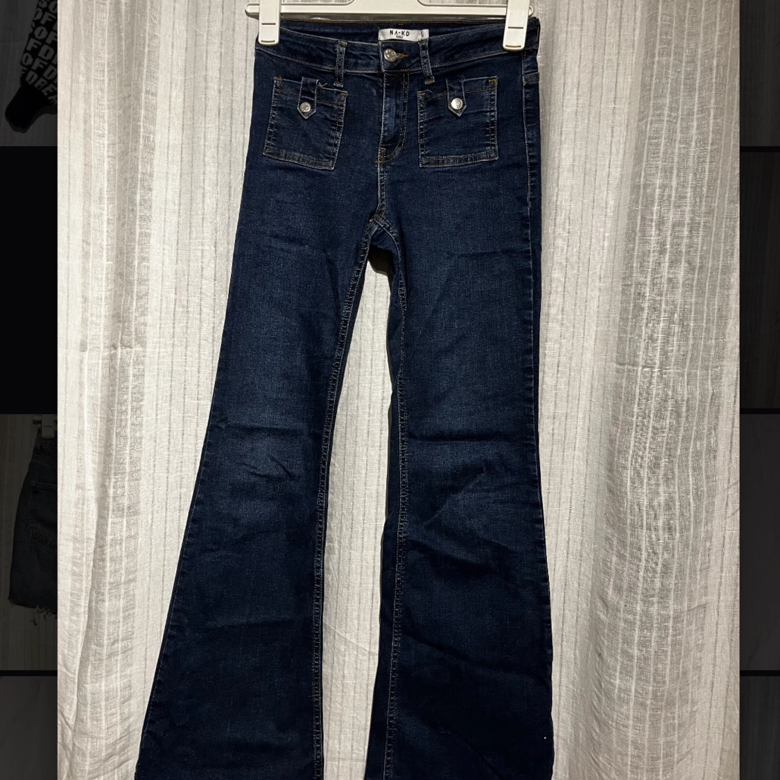 Lågmidjade flare jeans 