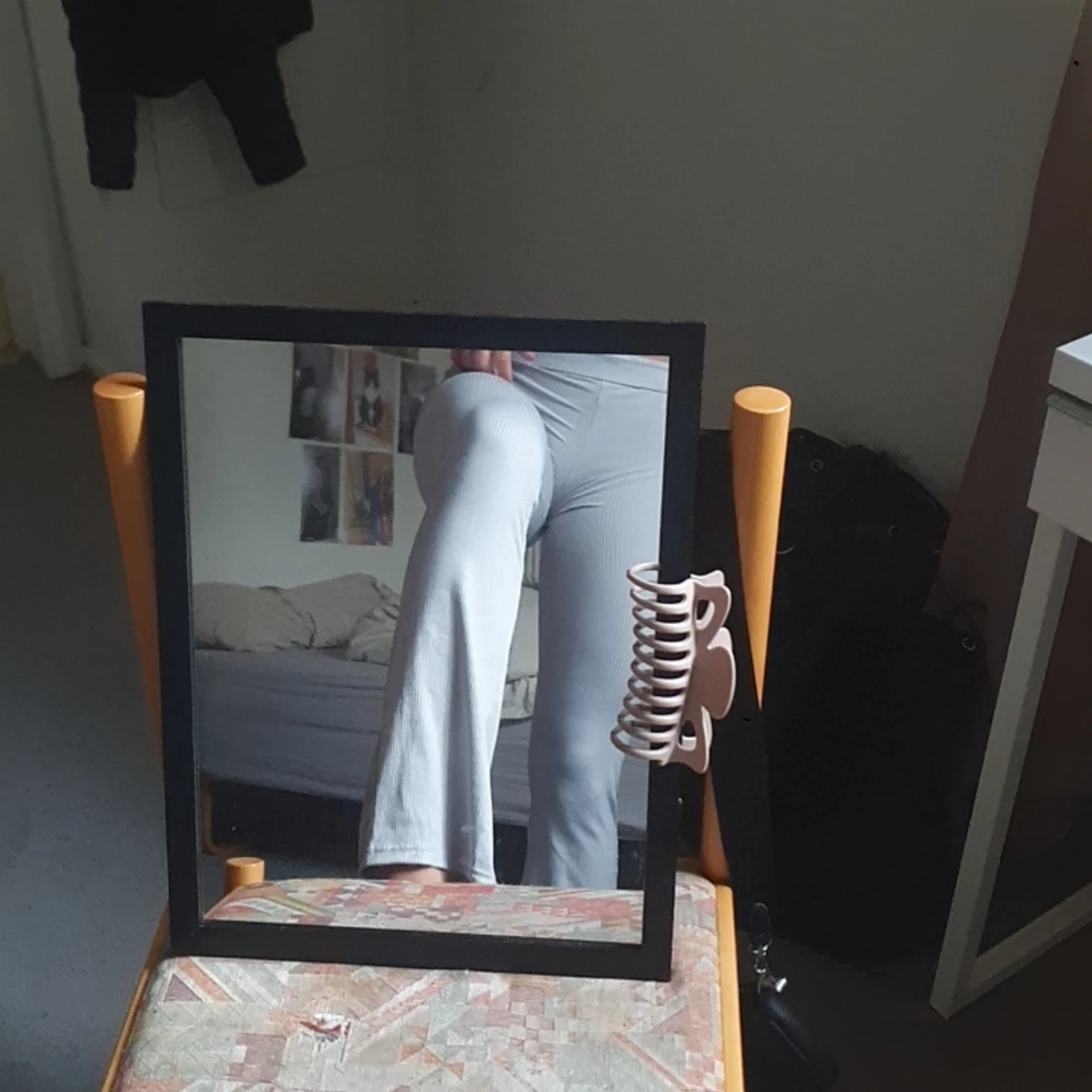 Ribbade byxor mint gröna - 90