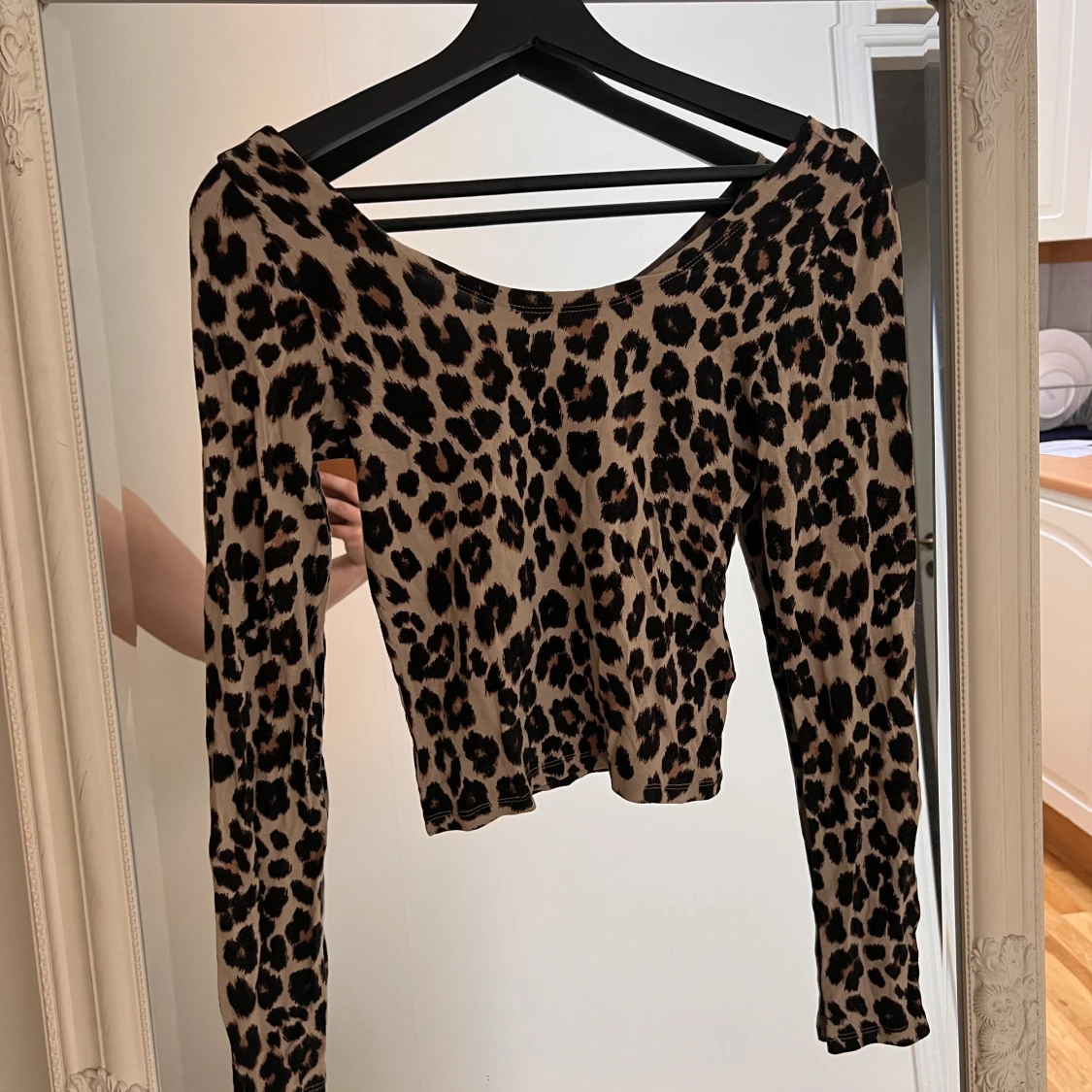 Leopard tröja - croppad