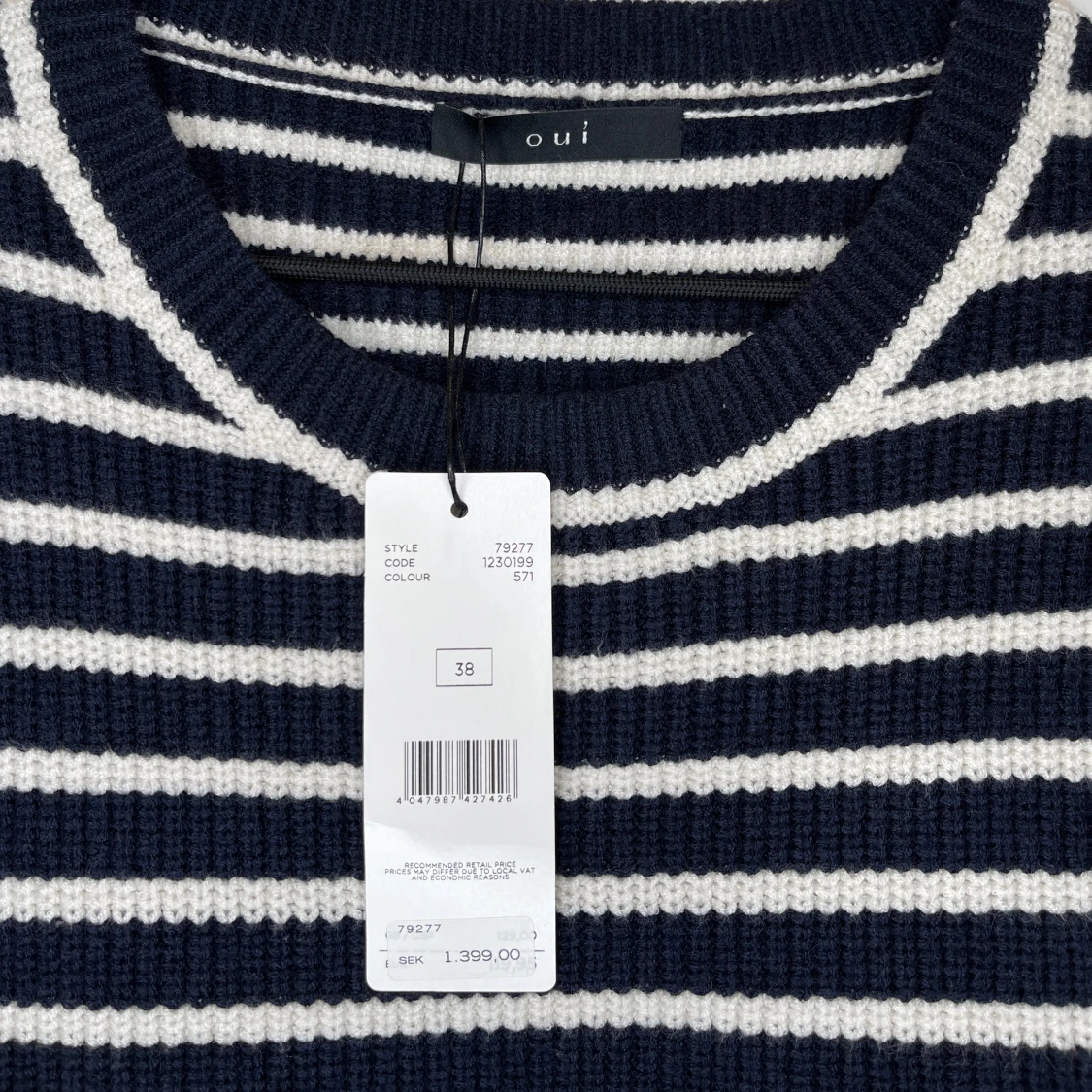 Oui stripe knit jumper - 91