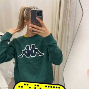 vintage kappa tröja - mörkgrön kappa vintage sweatshirt, storlek L