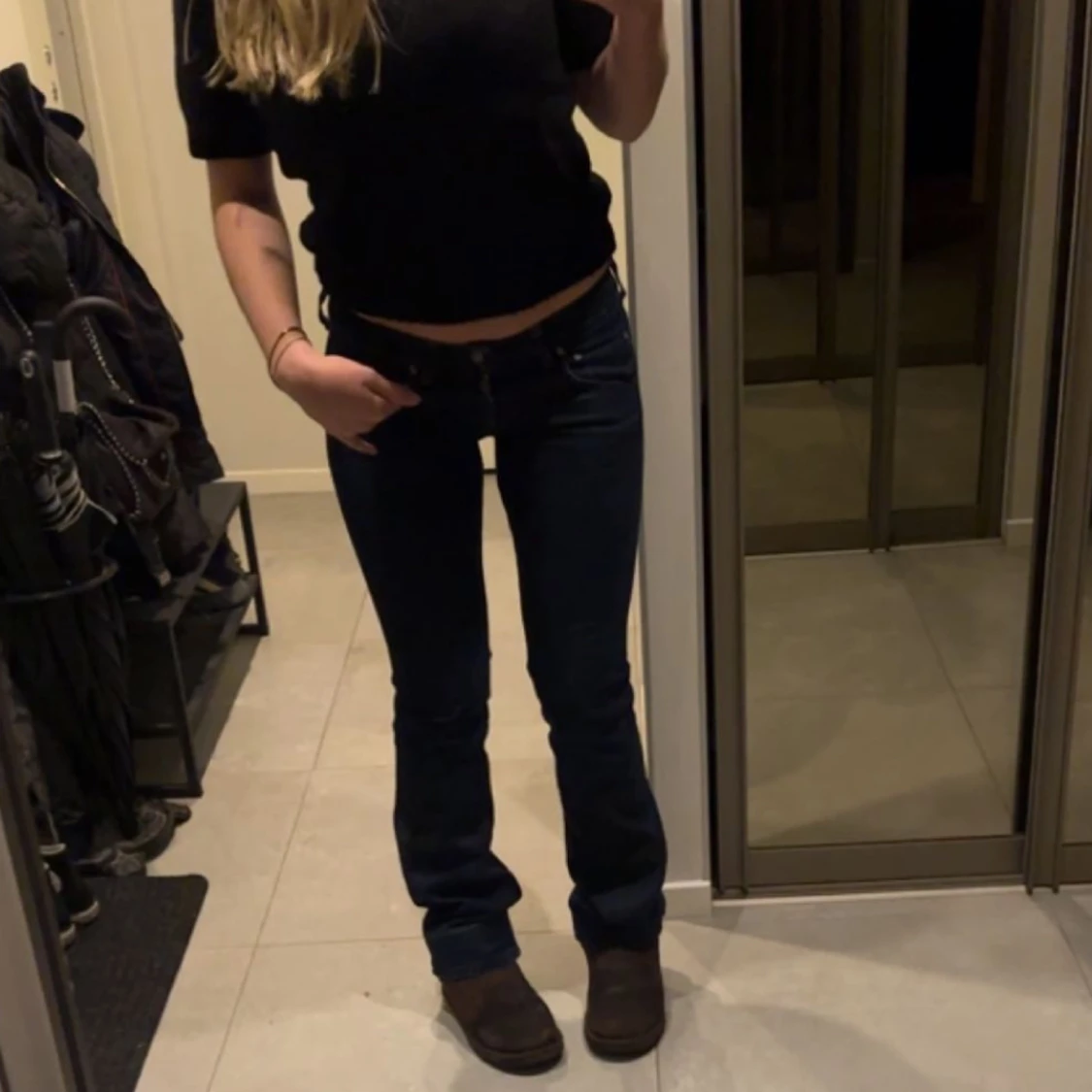 Lågmidjade jeans