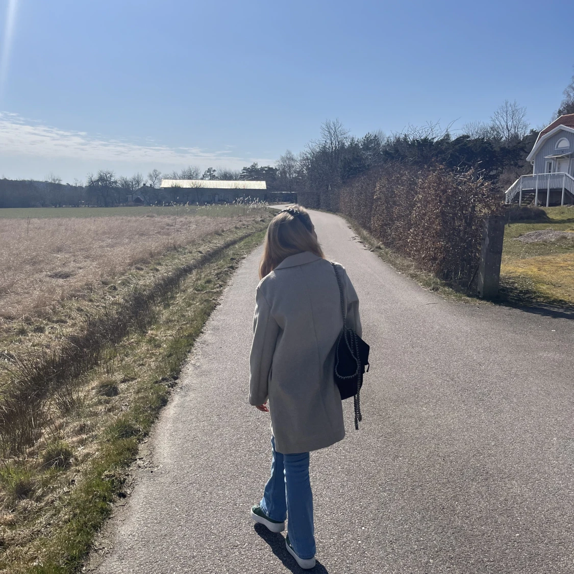 Lång beig kappa🌟 - 90