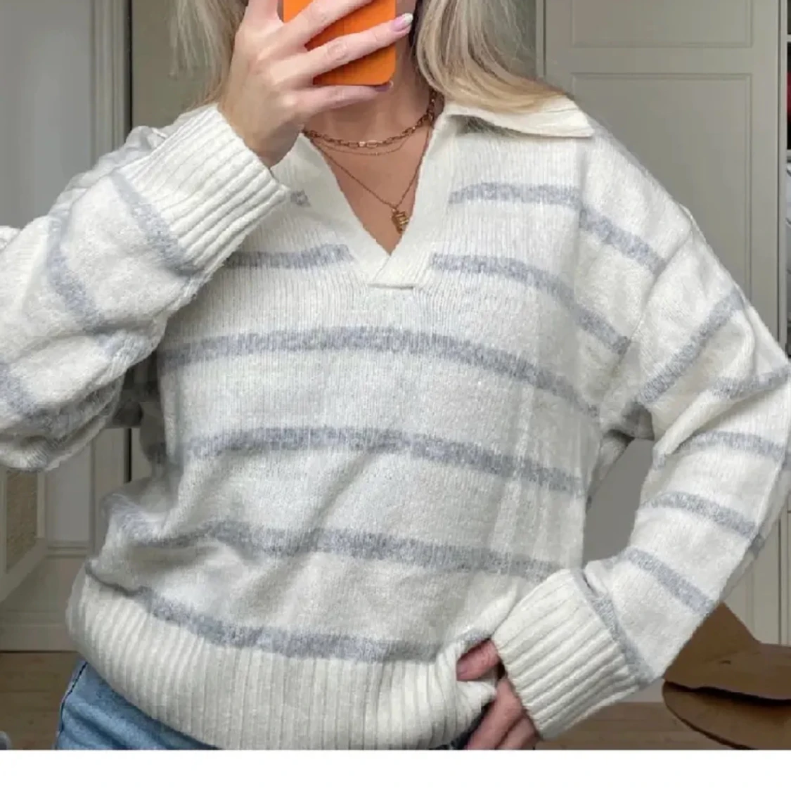 Stickad tröja från gina - 90