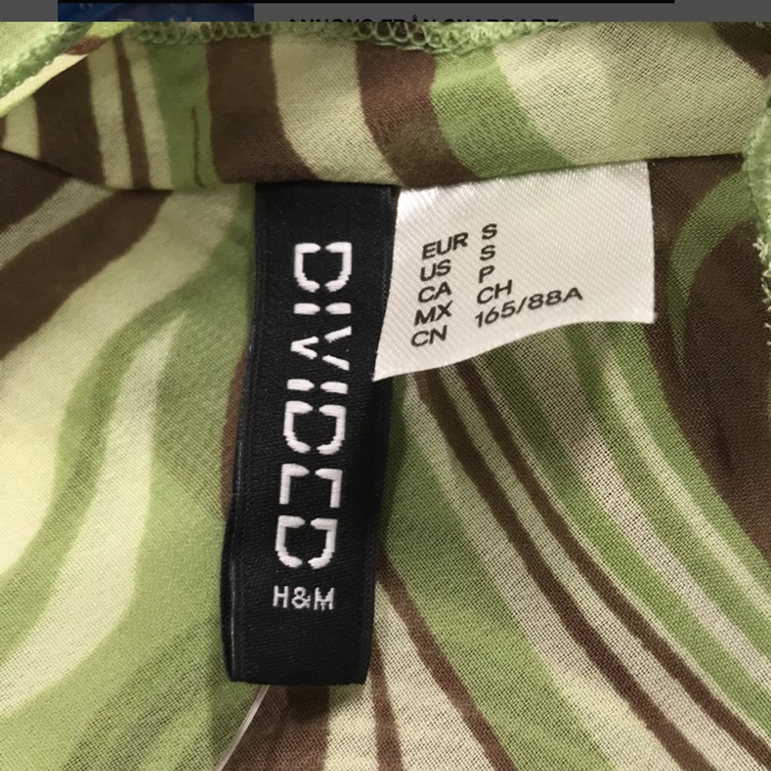 Grön och brun mesh knytblus - 91