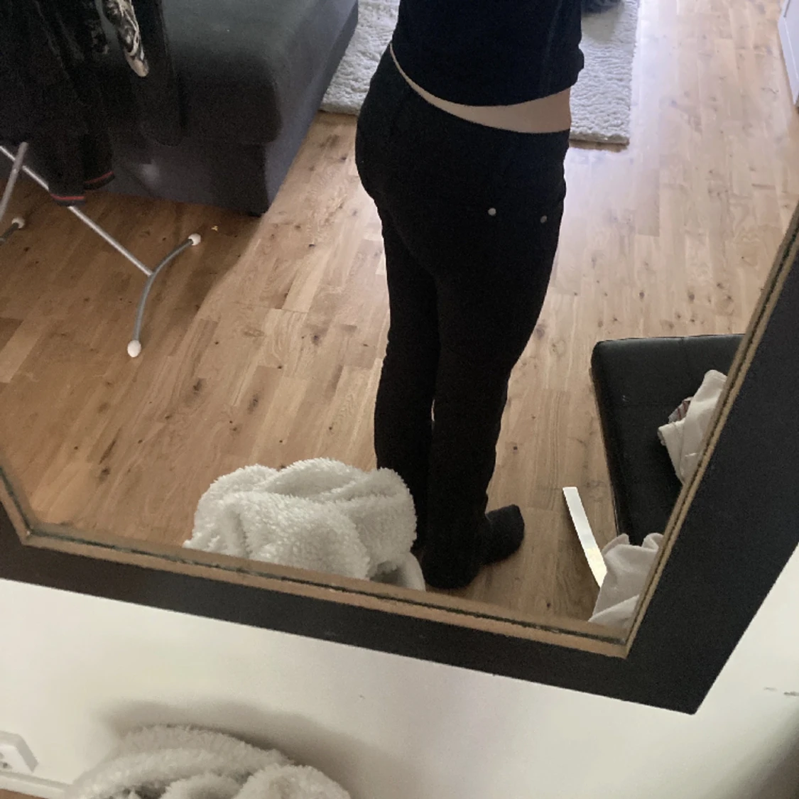 Lågmidjade vintage bootcut jeans - 90