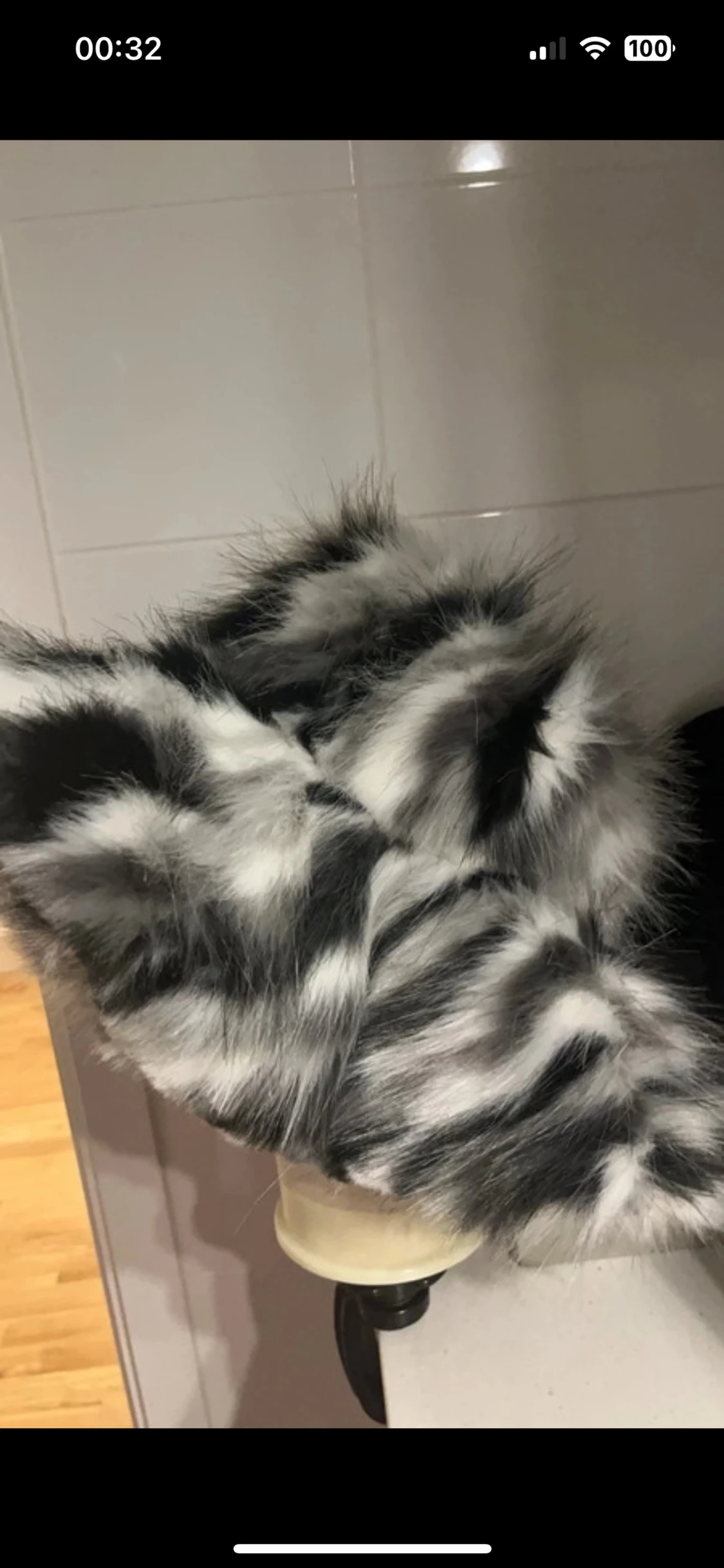 Monochrome Zebra Faux Fur Oversized Hat- prettylittlething - 90