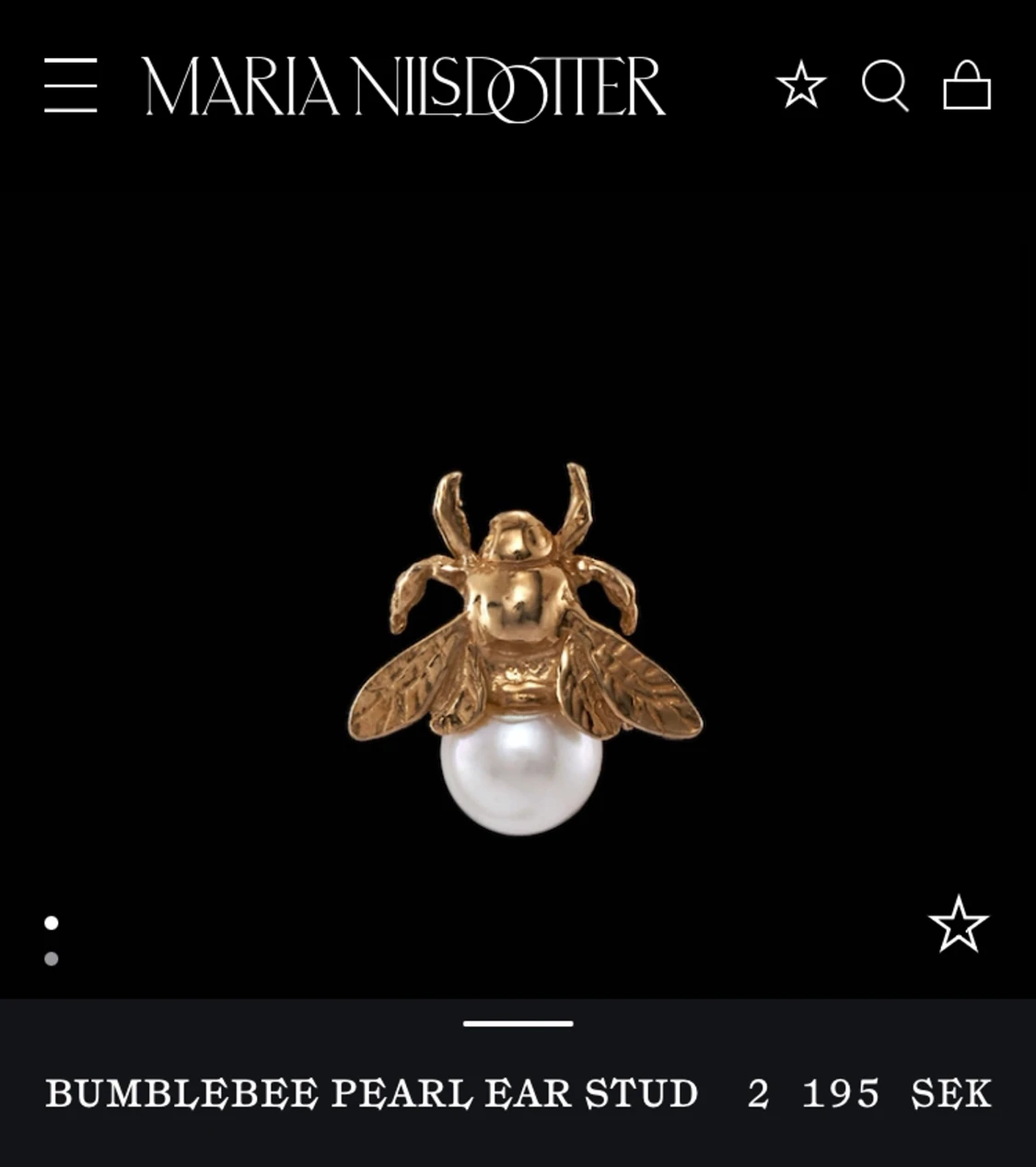 Söker Maria Nilsdotter örhänge 