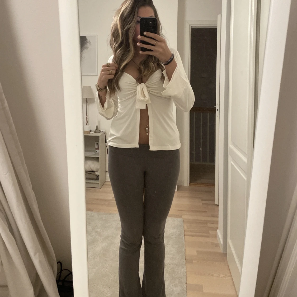 Yoga pants gråa  - 91