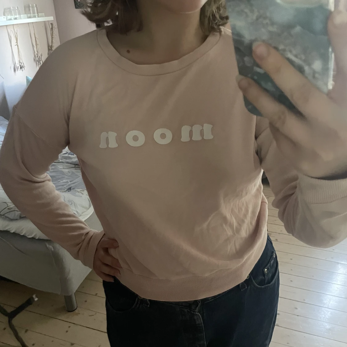 Rosa långärmad trlja - 90