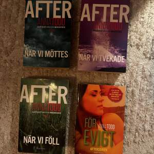 De fyra första böckerna i Anna Todds serie after!!  Böckerna är i gott skick!