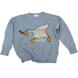 Murd€r goose - Stickad tröja med en gås🎀 skulle gissa på medium