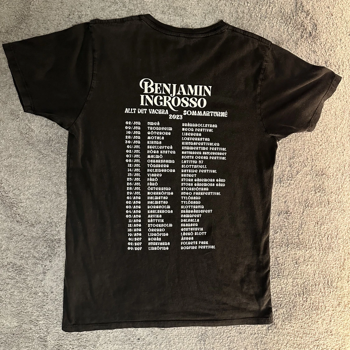 Benjamin Ingrosso merch t-shirt - 90