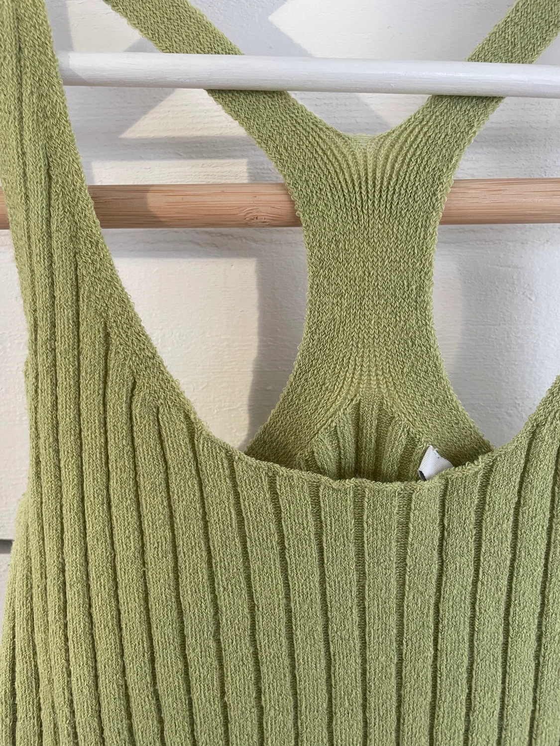 Grönt stickat linne - 90