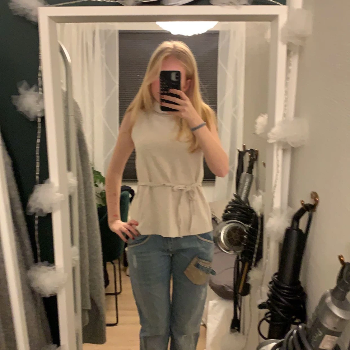 Stickad zara tröja  - 90