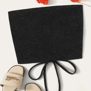 Glittrig topp - Glittrig helt ny topp men band man knyter i ryggen, skriv för egna bilder 