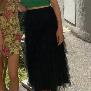 Fluffig kjol - Superfin fluffig volangkjol i svart tyll! Från gina tricot exclusive. Bra skick! 