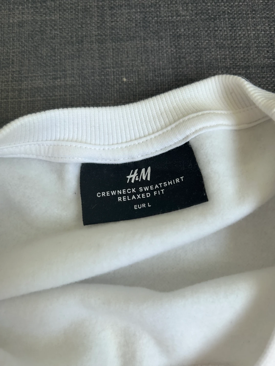 Vit sweatshirt  - 90