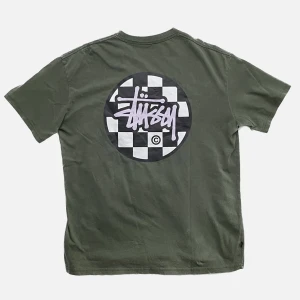 vintage stussy checkerboard tee green - +vintage stussy checkerboard tee green +size: L